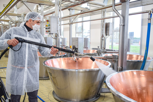 Idropulitrice professionale per caseificio